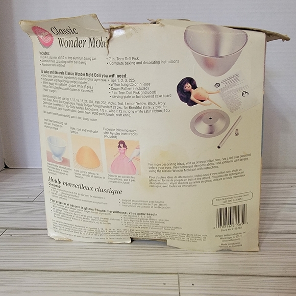 Classic Womder Mold Barbie Doll Cake Pan Wilton Pre-owned in good condition - Picture 3 of 9